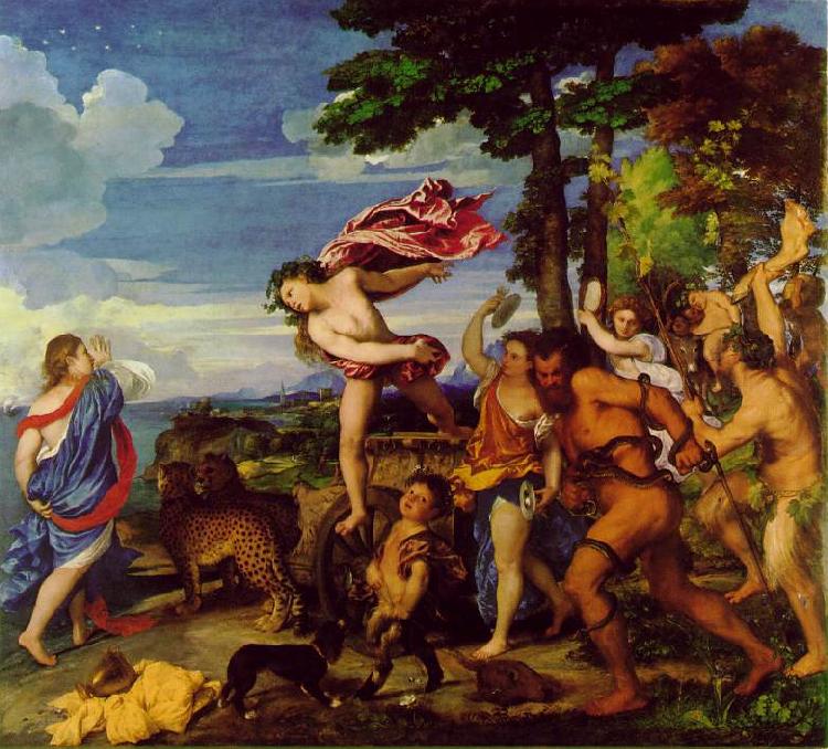 TIZIANO Vecellio Bacchus and Ariadne ar Germany oil painting art
